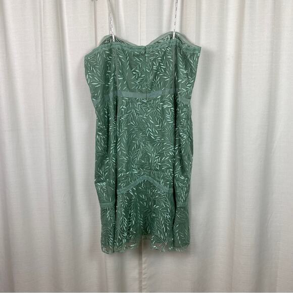 City Chic Seafoam Green Vine Embroidered Dress Sz.XXL(24) NWT - Picture 10 of 15